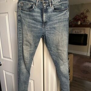 RRL Ralph Lauren Stretch High Skinny Fit Jeans – Light Wash (Size 31)